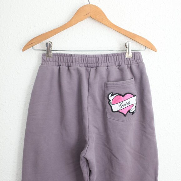 Gym Shark lavendar purple gains patch  sweats sweatpants womens XS - Picture 7 of 7